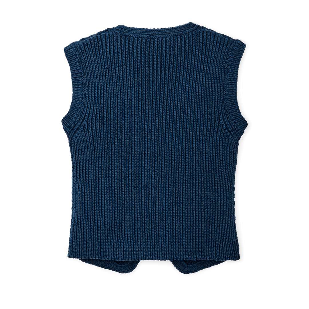 Filson | Rustic Cable Knit Vest - Deep Blue - Women's – Montana