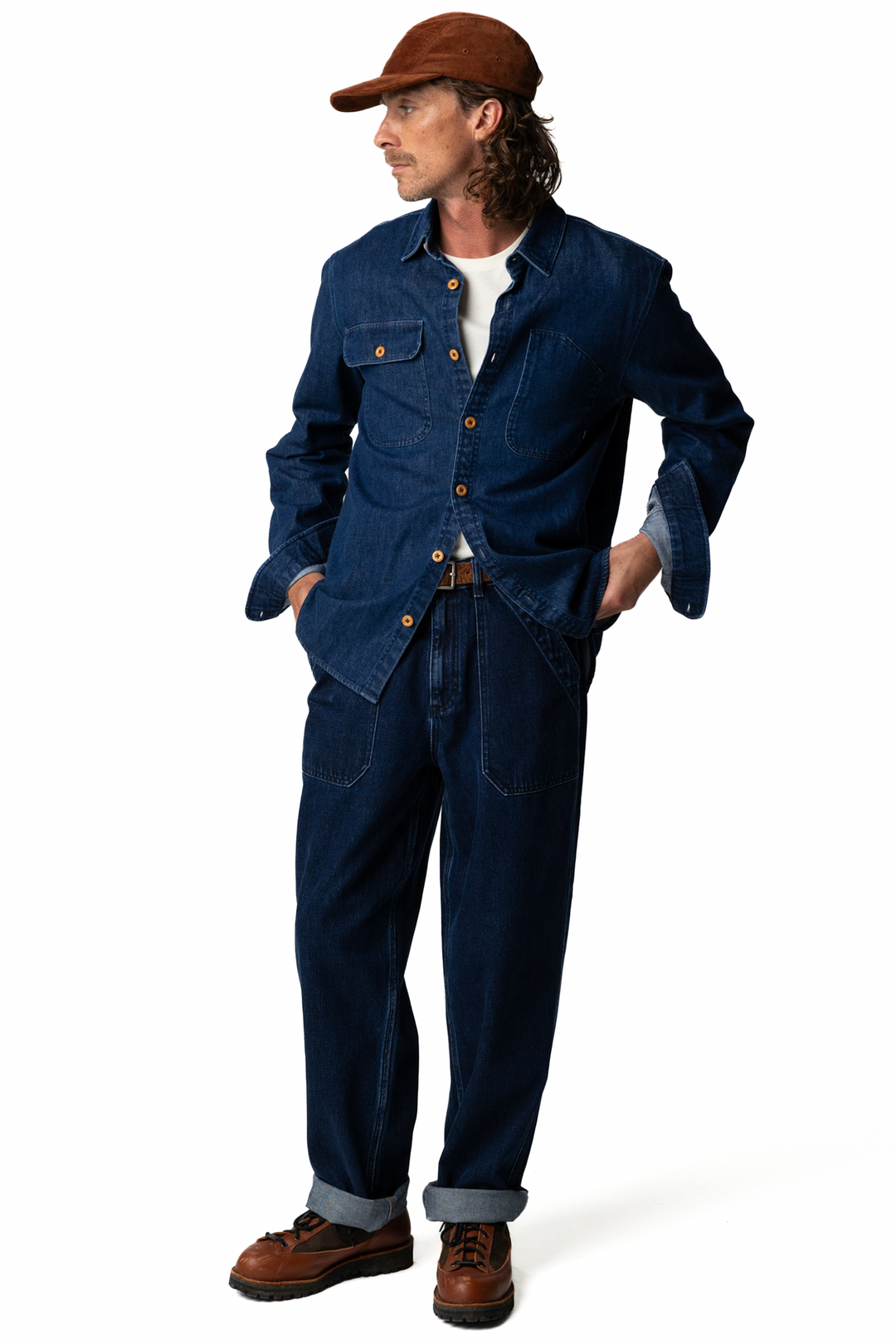 Finisterre | Eddystone Denim Shirt - Mid-Wash Indigo Denim - Men's