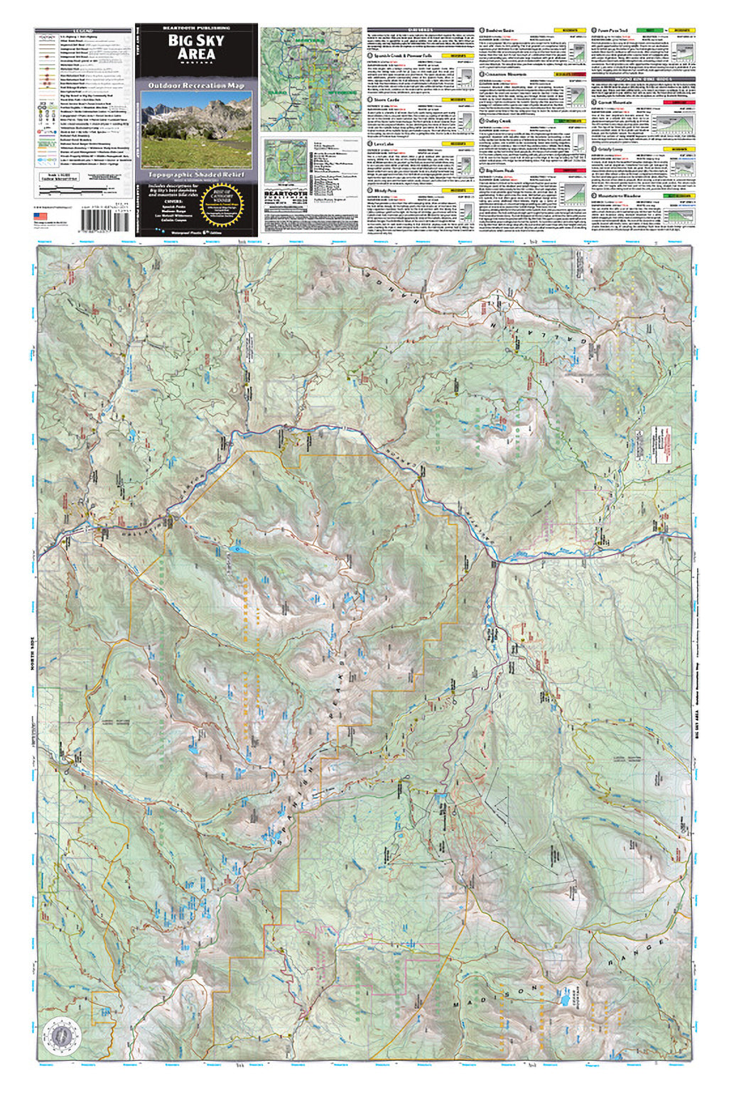 Big Three Map Map Of Big Sky Area