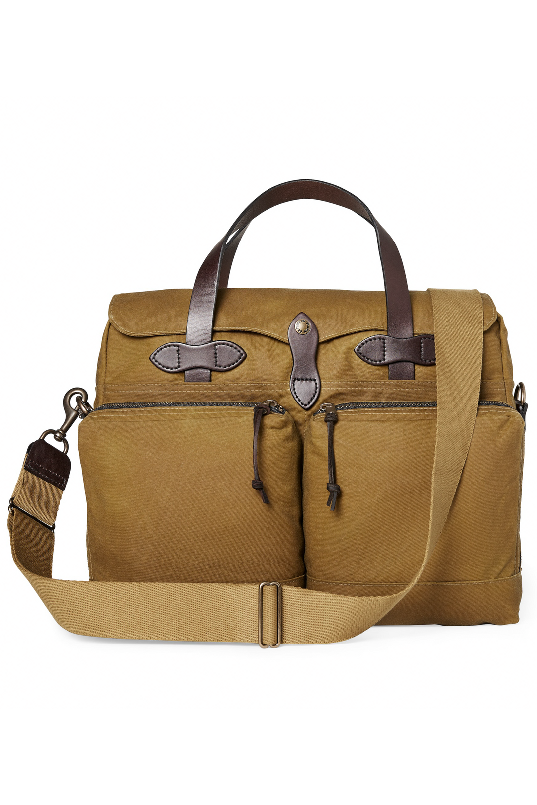 Filson | 24 Hour Tin Cloth Briefcase - Dark Tan – Montana Supply Co.